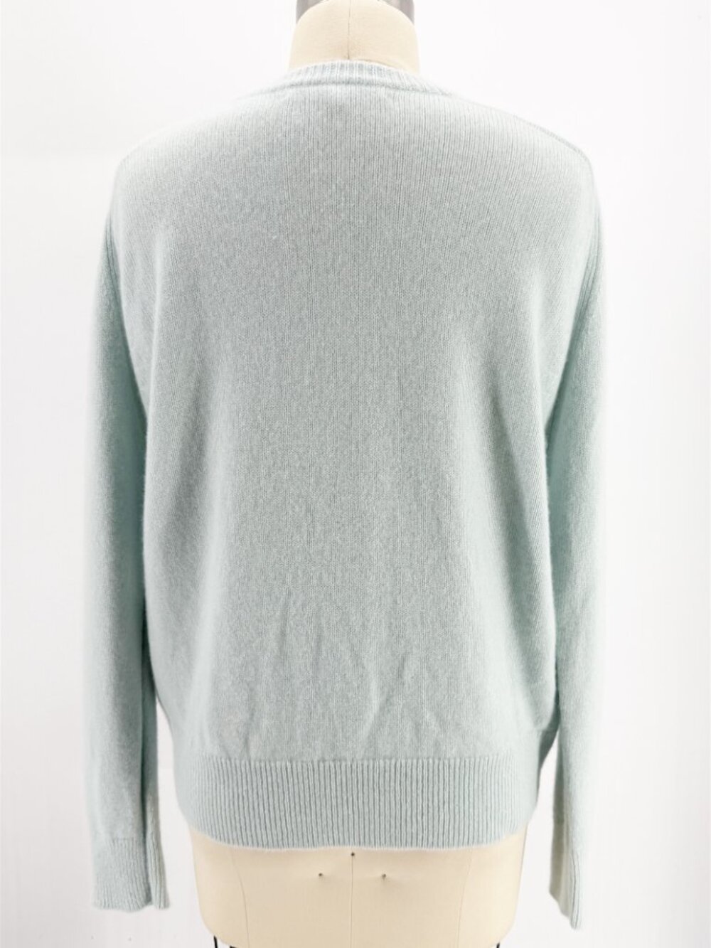 NAKED CASHMERE SYDNEY V-NECK CASHMERE Light Blue Knit Pullover XS - Picture 5 of 11